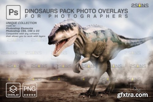 Dinosaur Backdrop: Photoshop Overlay