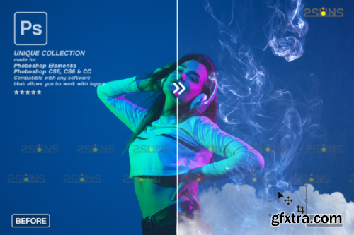 CreativeFabrica - Fog Overlay & Smoke Bomb Overlay