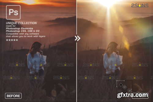 CreativeFabrica - Sunshine Overlays & Photoshop Overlay