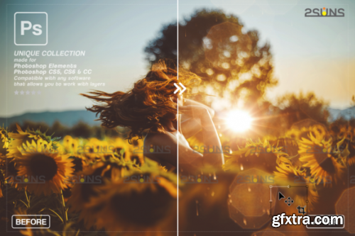 CreativeFabrica - Sunshine Overlays & Photoshop Overlay