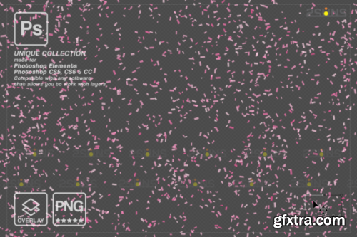 CreativeFabrica - Gender Reveal Confetti Overlay Photoshop 2