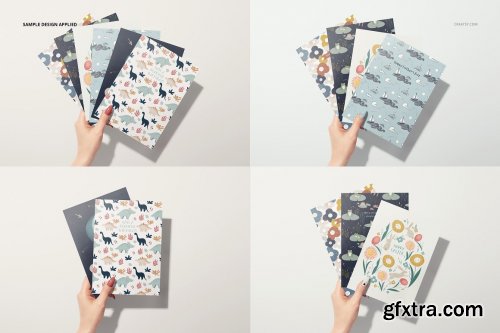 CreativeMarket - Greeting Cards Mockup Set 6346131