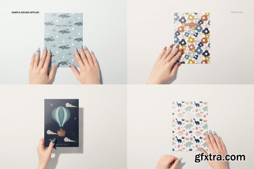 CreativeMarket - Greeting Cards Mockup Set 6346131