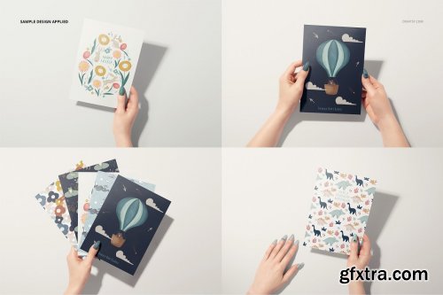 CreativeMarket - Greeting Cards Mockup Set 6346131