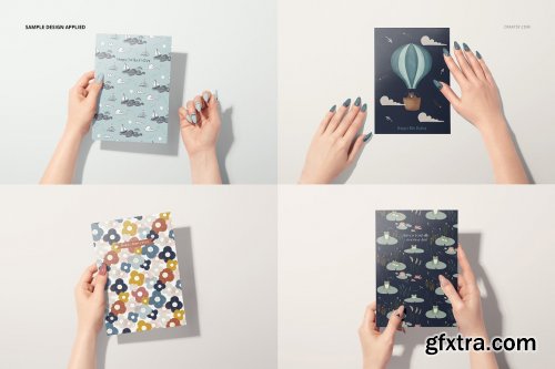 CreativeMarket - Greeting Cards Mockup Set 6346131