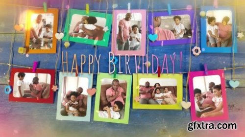 Colorful Happy Birthday Photo Opener 1027688