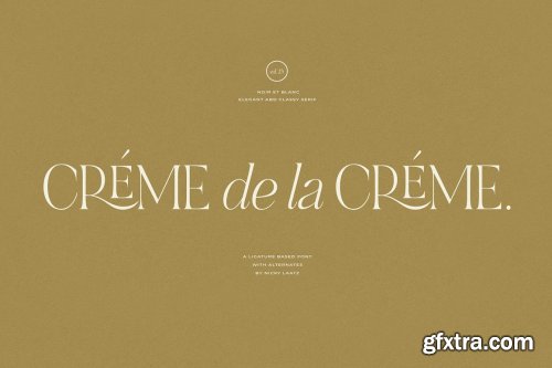 CreativeMarket - NOIR et BLANC Stylish Serif 5846906