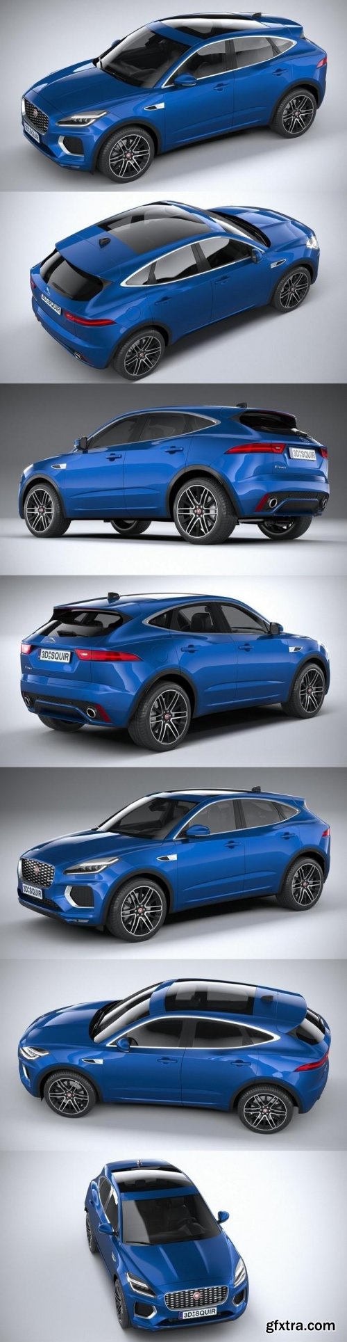 Jaguar E-Pace R-Dynamic 2021 3D Model