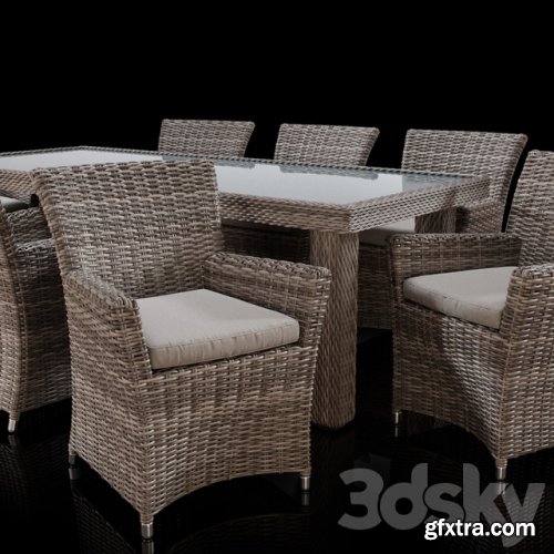 Savannah 9 Piece Outdoor Wicker Dining Set