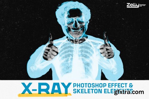 CreativeMarket - X-Ray Photo Effect & Elements 6219667