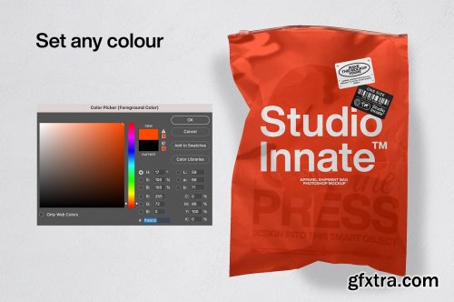 CreativeMarket - Apparel Shipment Bag Mockup 6134290