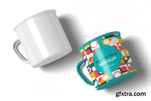 Creativemarket - Enamel Mug Mockup 6429061