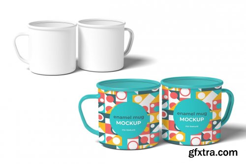 Creativemarket - Enamel Mug Mockup 6429061