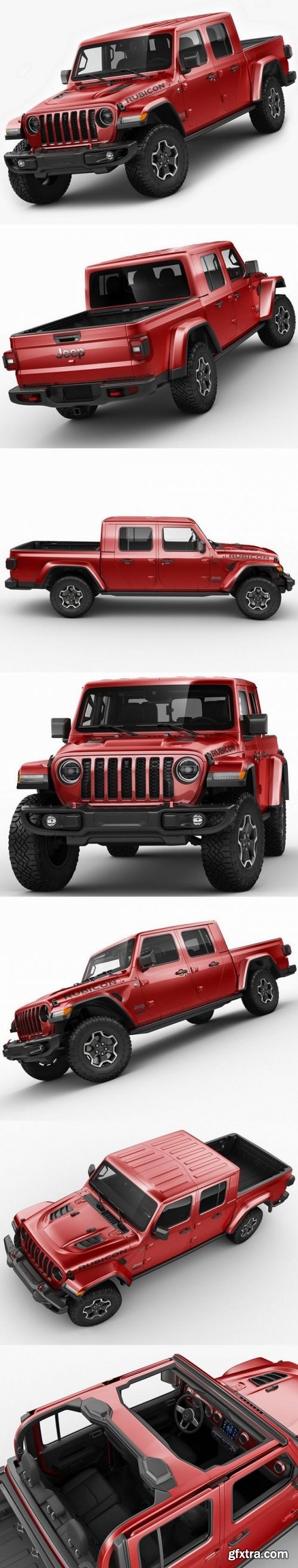 Jeep Gladiator 2020 3D Model