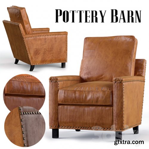 Tyler Leather Armchair Pottery Barn