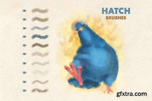 CreativeMarket - Spray & Hatch Procreate Brushes 6505326