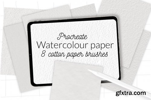 CreativeMarket - Procreate watercolor cotton paper 6135346