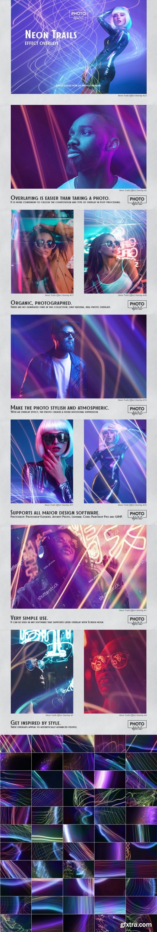 GraphicRiver - Neon Trails Overlays Effect 33110455