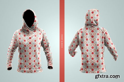 CreativeMarket - Female Wrapped Hoodie Set Mockup 6312606