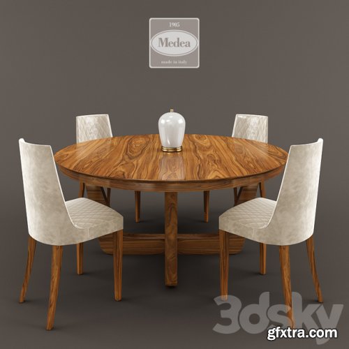 Medea table chairs