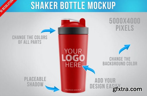 Shaker Botlle Mockup