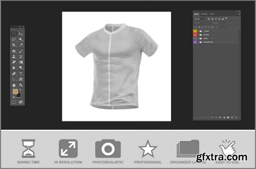 T-Shirt Mockup - Front View