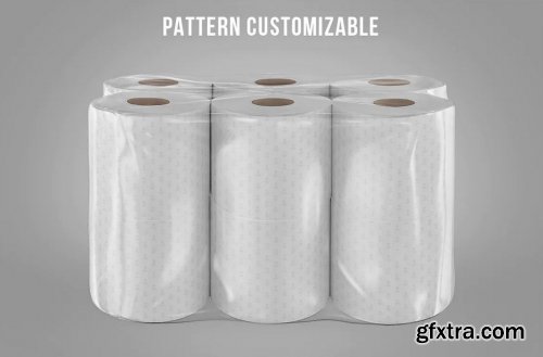 Toilet Paper Package Mockup