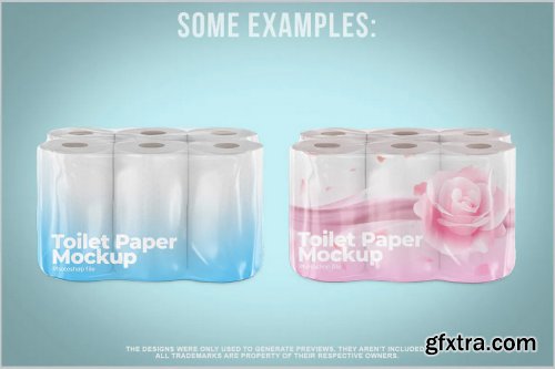 Toilet Paper Package Mockup