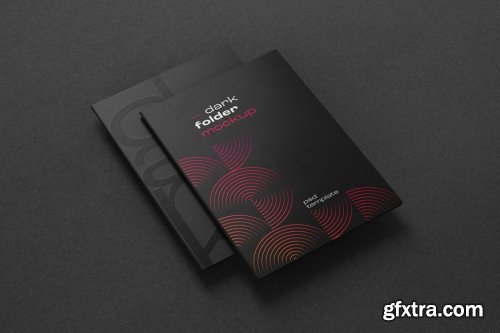 CreativeMarket - Dark Stationery Branding Mockup Set 6475038