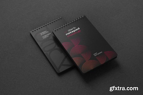 CreativeMarket - Dark Stationery Branding Mockup Set 6475038