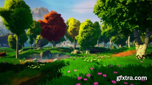 Dreamscape Nature : Meadows - Stylized Open World Environment