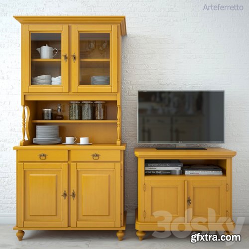 ARTEFERRETTO wardrobe and TV Stand