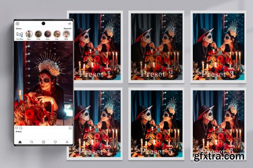 CreativeMarket - Dia de Los Muertos Lightroom PS LUTs 6525741