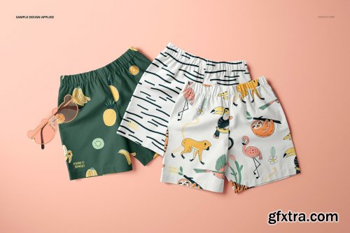 CreativeMarket - Baby & Kids Shorts Mockup Set 6503528