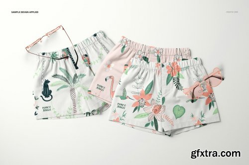 CreativeMarket - Baby & Kids Shorts Mockup Set 6503528