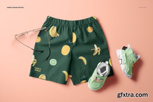 CreativeMarket - Baby & Kids Shorts Mockup Set 6503528