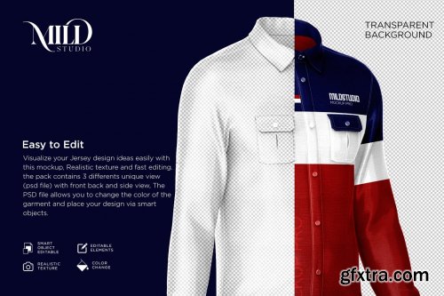 CreativeMarket - Men's workwear shirt set mockup 6359632