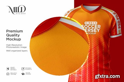 CreativeMarket - Men Soccer Jersey kit Mockup 6294910