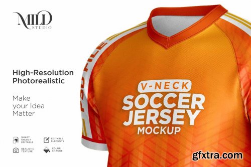 CreativeMarket - Men Soccer Jersey kit Mockup 6294910