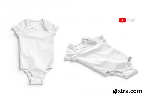 CreativeMarket - Baby Bodysuit Animated Mockup 6491561