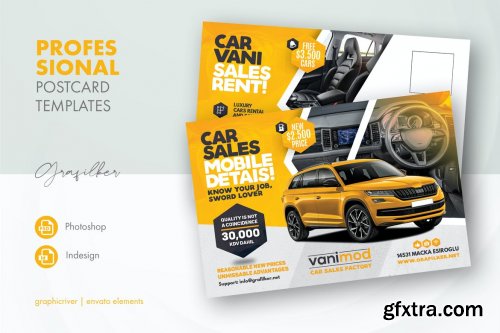 Car Sales Postcard Templates 2