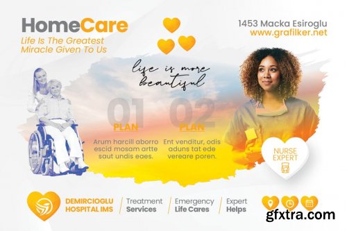 Home Care Postcard Templates