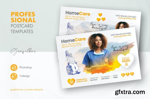 Home Care Postcard Templates