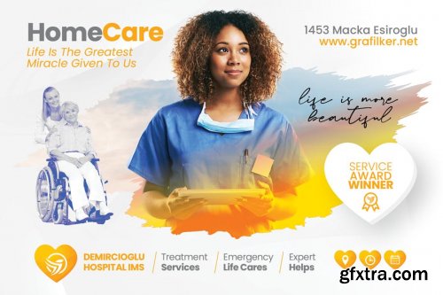 Home Care Postcard Templates