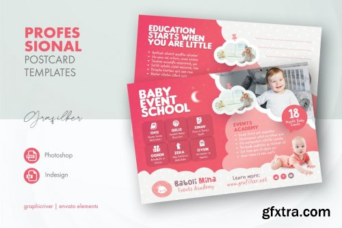 Baby Event Postcard Templates