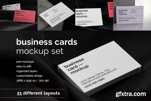 CreativeMarket - Business Card Mockup 6515074