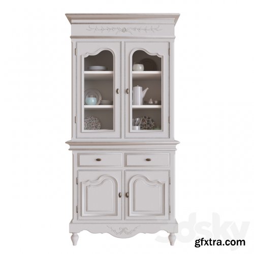 White kitchen cupboard