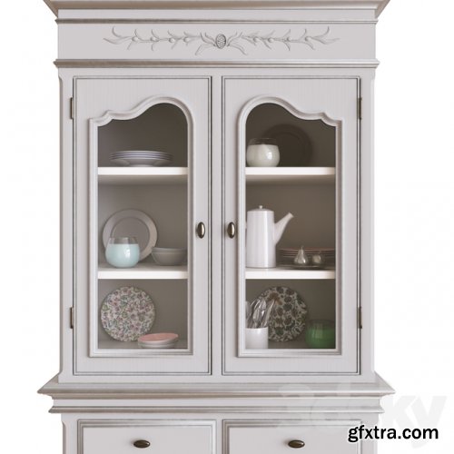 White kitchen cupboard