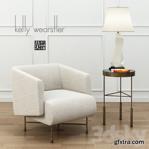 KELLY WEARSTLER BIJOUX LOUNGE CHAIR