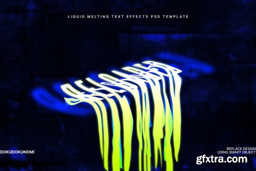 Liquid Melting Text Effects